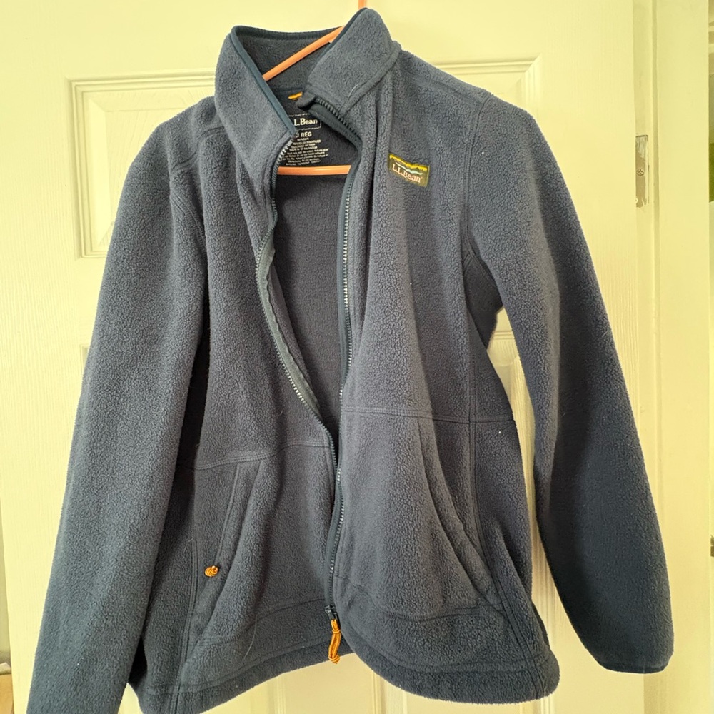 L.L. Bean Men's Navy Fleece Jacket